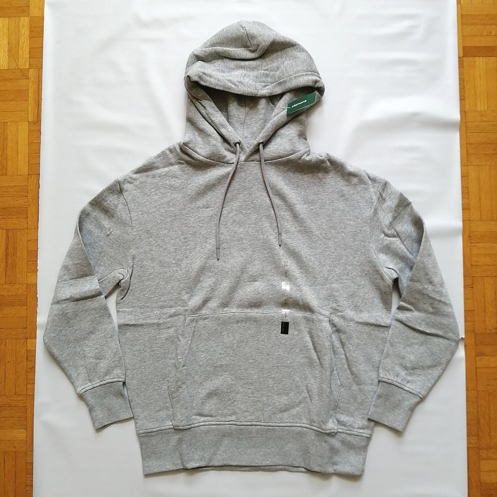 Blank Grey Organic Cotton Hoodie Small NWT